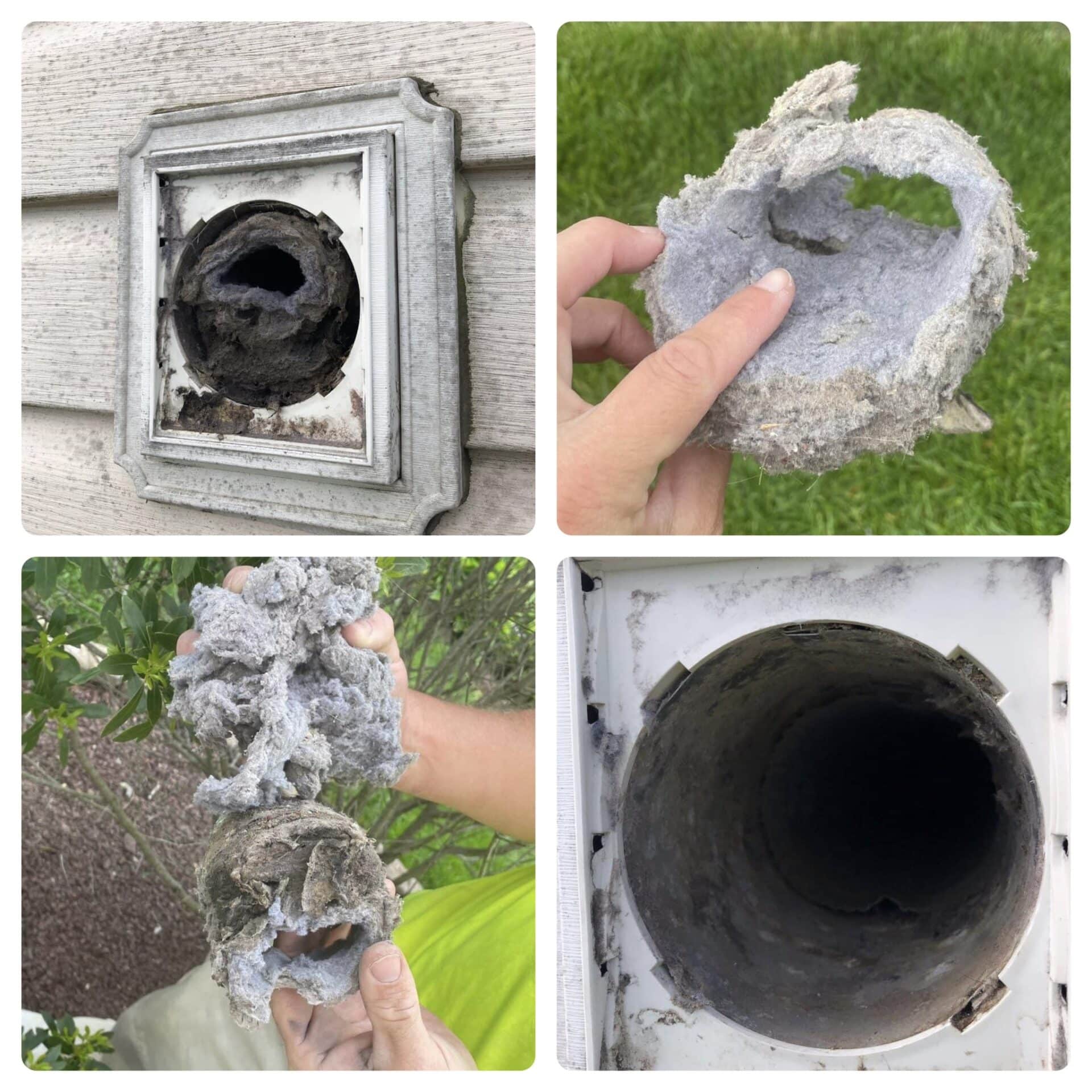 applied power wash Dryer Vent cleaning